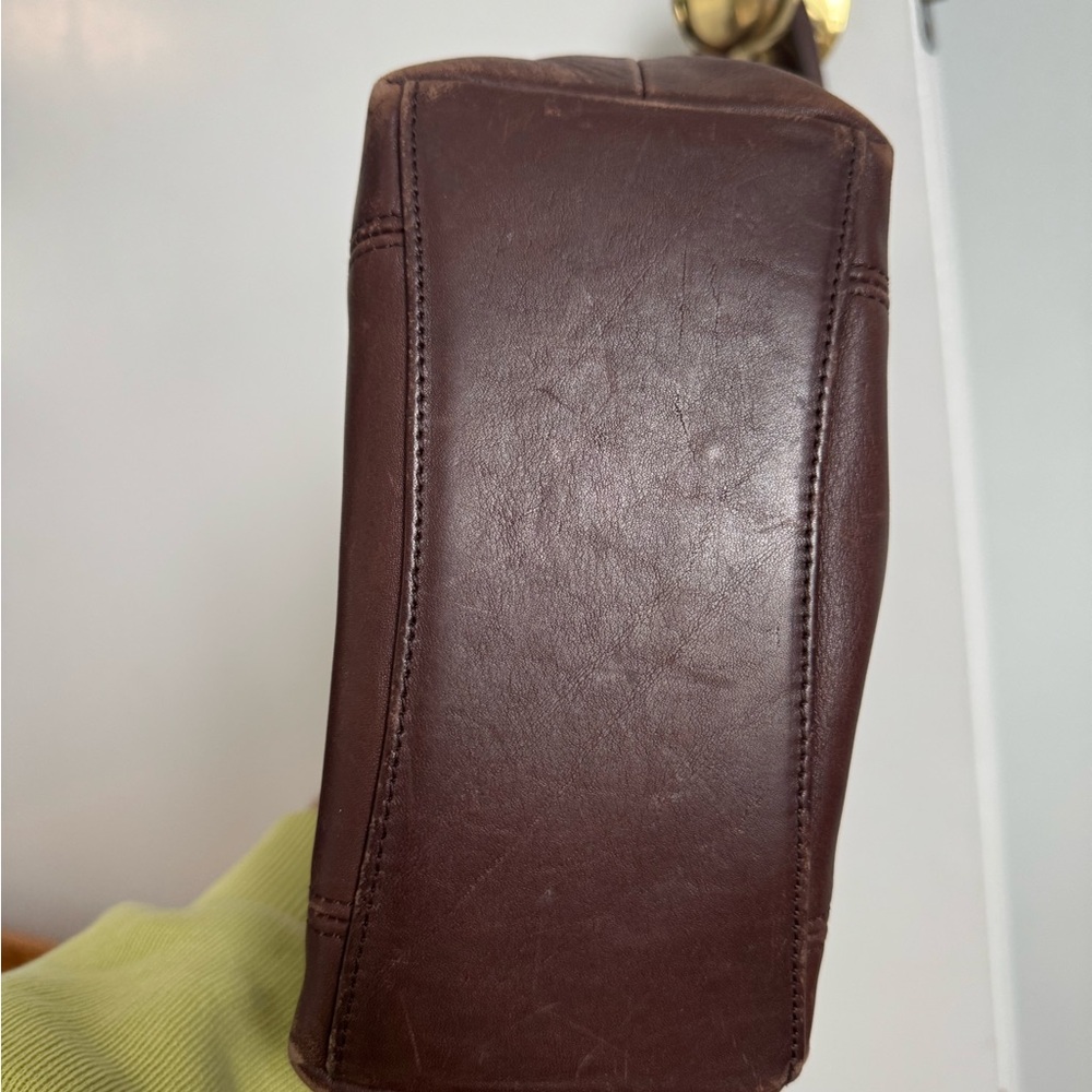 Coach Dark Brown Leather Shoulder Bag - Picture 8 of 8